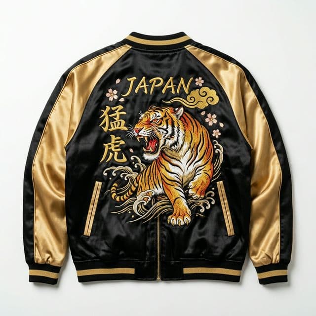 Tiger Sakura Bomber Jacket