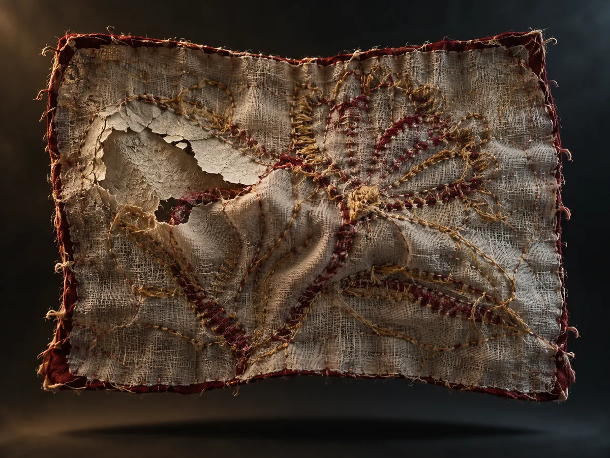 Cracked embroidery stabiliser leaving stitches unsupported and fabric puckered